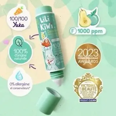 Children's bathtime - Dentifrice Fluor Enfant Pomme-Poire - LILIKIWI