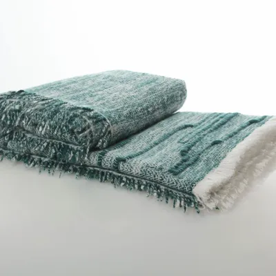 Plaids - Tibetan Cashmere Hand-Spun Pulu Art Cape Blanket - SANDRIVER CASHMERE