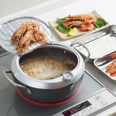 Kitchen utensils - GOGI 24cm tempura casserole/YOSHIKAWA - YOSHIKAWA