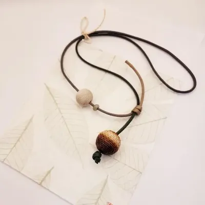 Cadeaux - [HONG HYUN-JEONG HANJI CRAFT STUDIO] Collier Jiseung - KCDF