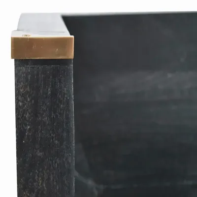 Consoles - Artisan Furniture Console Murale Indira, Fente Ouverte, Ash Black - ARTISAN FURNITURE