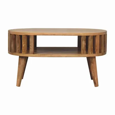 Tables basses - Artisan Furniture en bois massif Mini Ariella Table basse, Open Niche, Beige - ARTISAN FURNITURE