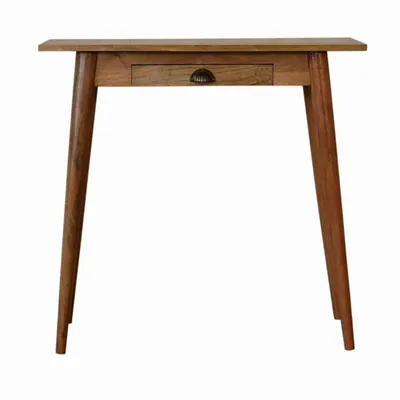 Bureaux - Artisan Furniture en bois massif Mini Style nordique Bureau, 1 Tiroir, Marron - ARTISAN FURNITURE