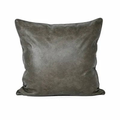 Fabric cushions - Art Leather Army Green Cushion - Forest Collection - DARCY & DUKE