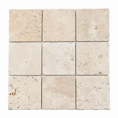 Revêtements muraux - Plaque de mosaïque en travertin premier choix mix (Vendu à la pièce) - LIGERIO