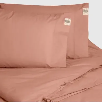 Bed linens - Double bed linen set ,100 % cotton ranforce, Peach - DILIOS