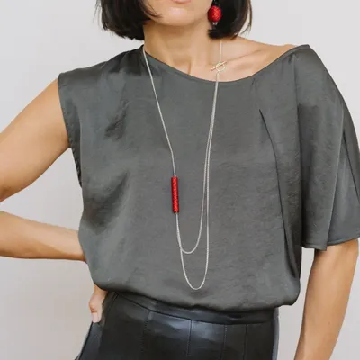 Customizable objects - Moon necklace - GÉRALDINE VENET BIJOUX EN SOIE