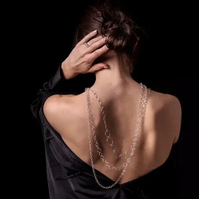 Jewelry - Small Square, Square, Pebble Chain Necklaces - ADRIANA LAU