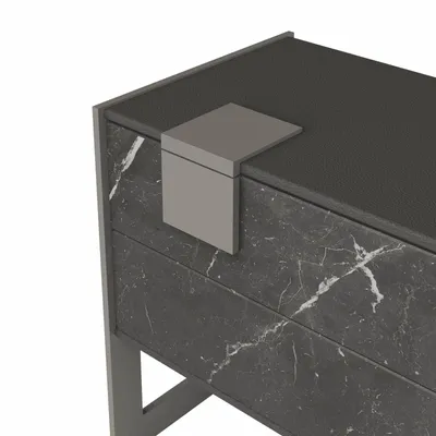 Tables de nuit - Table de chevet Coloma fabriquée au Portugal par Porus Studio - PORUS STUDIO