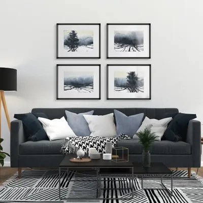 Services - 'Atmósferas 01 Grises' - Œuvre Originale - 75x60cm - PERSPECTIVA 10