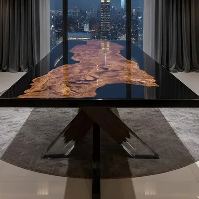 Tables Salle à Manger - Table MAGMA - Collection ÉCRIN - MEUBLES THOURET