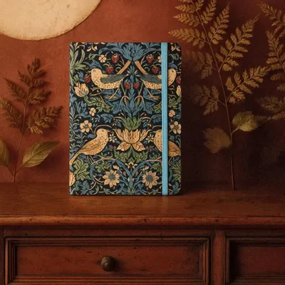 Papeterie bureau - Carnet W.Morris "Strawberry thief" - JAVIER SA