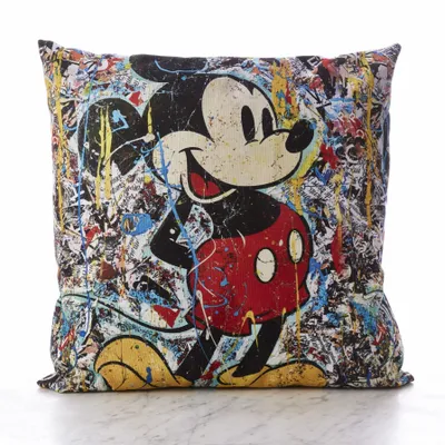 Coussins textile - Housse de coussin décoratif Mickey 45 x 45 - Design by Anne Mondy - ARTDECORIS