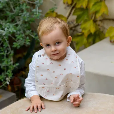 Children's mealtime - Bavoir en tissu souple imperméable - BB&CO