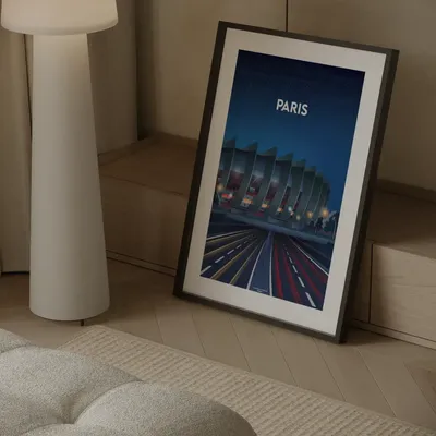 Poster - Paris - Parc des Princes Soccer Poster - L'AFFICHEUR FRANÇAIS