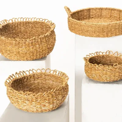 Homewear textile - Collection de paniers en jonc de mer et en jute - ECONEST