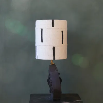 Table lamps - Chocolate unglazed ceramic table lamp - STUDIO WILD ORANGE