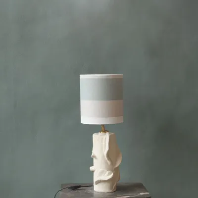 Table lamps - Round handmade ceramic table lamp - STUDIO WILD ORANGE