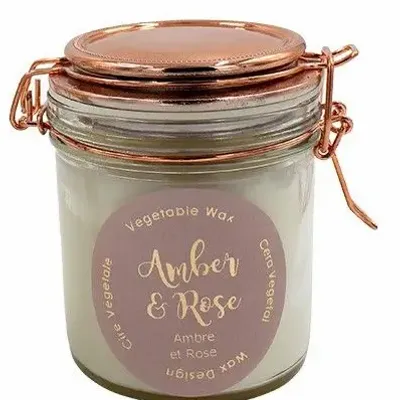 Bougies - Bougie parfumée de Noël en céramique avec dessus en cuivre taille M - WAX DESIGN - BARCELONA