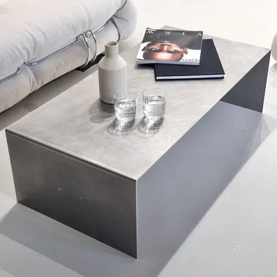Coffee tables - Matted Aluminium Coffeetable - CASE STUDIOS