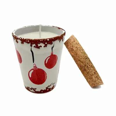 Bougies - Bougie parfumée en céramique boule de Noël taille S - WAX DESIGN - BARCELONA