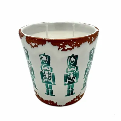 Bougies - Bougie parfumée en céramique Casse-noisette de Noël taille L - WAX DESIGN - BARCELONA