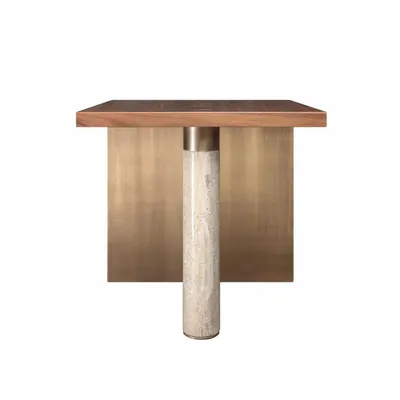 Tables Salle à Manger - Table d'appoint Lakewood fabriquée à la main au Portugal par Porus Stu - PORUS STUDIO