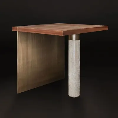 Dining Tables - Lakewood Side Table Handmade in Portugal By Porus Studio - PORUS STUDIO