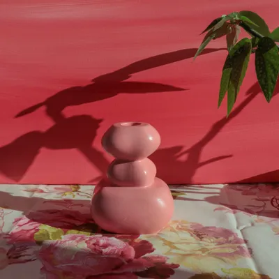 Design objects - Karn pink candle holder - MEEMO STUDIO