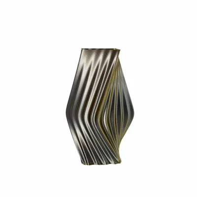 Aménagements pour bureau - Vase imprimé en 3D « Directions » | multicolore | Or/Argent - AUURA