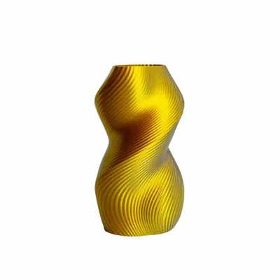 Office design and planning - 3D printed vase "Siluet" | Multi-color | Gold/Silver - AUURA