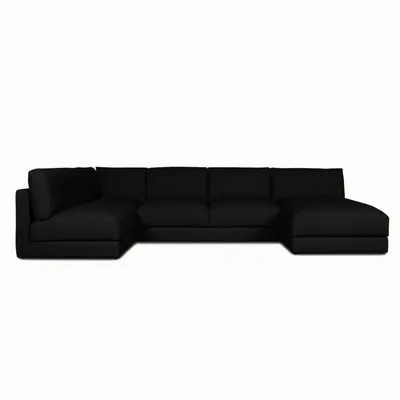 Sofas for hospitalities & contracts - Black Nuvo |Modular sofa - CREARTE COLLECTIONS