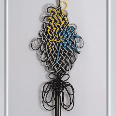 Outdoor decorative accessories - Wall decor • Mobile Masks THE KNOT • Outdoors Indoors • Textile cords - SARAH ALOISI PARIS