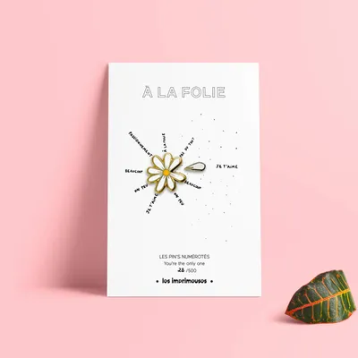 Brooches - Pin's Marguerite, Madness, The Printing Machines - LES IMPRIMEUSES
