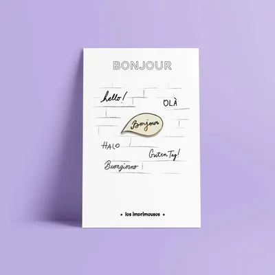 Brooches - Life in Paris, Eiffel Tower Pin and Beret, The Printing Machines - LES IMPRIMEUSES