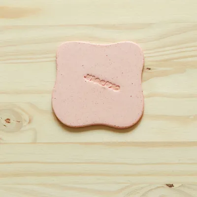 Table mat - Set of 4 pink Pebble coasters - MEEMO STUDIO