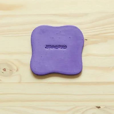 Dessous de plat - Set de 4 sous-verres Galet violet - MEEMO STUDIO