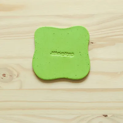 Table mat - Set of 4 green pebble coasters - MEEMO STUDIO