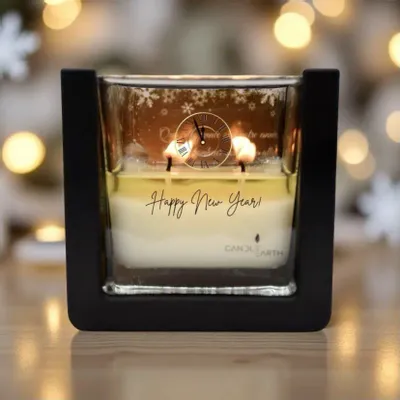 Bougies - Bougie Noël surprise parfumée décoration - 🍾 Midnight - BOUGIES CANDLEARTH