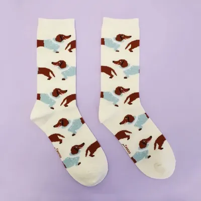 Socks - Chilly Dachshund Socks - Coucou Suzette - COUCOU SUZETTE