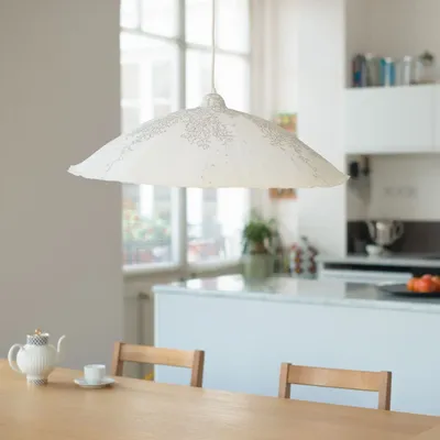 Hanging lights - Floral Paper Pendant Light - N.LOBJOY
