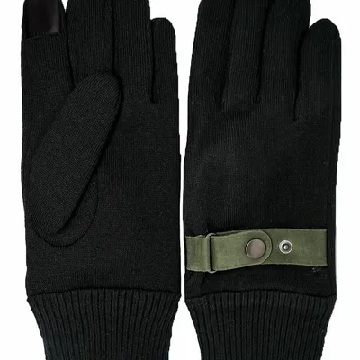 Leather goods - HECTOR black green mesh gloves - MONSIEUR CHARLI
