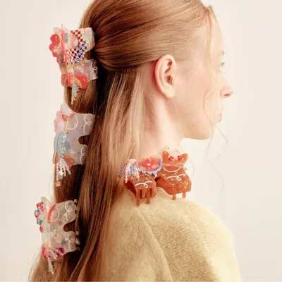 Accessoires cheveux - Lucky Pony Beaded Hair Claw Hair Clip Hair Accessories - Likio Design - LIKIO