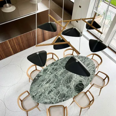 Hanging lights - Emily Group of Seven - Large Sculptural Cluster Chandelier - MOSS OBJECTS