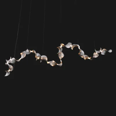 Hanging lights - Dune 20 Curve – Modular Sculptural Architectural Pendant Light - MOSS OBJECTS
