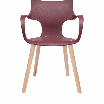 Chaises pour collectivités - CHAISE ERBI WINI, châssis en bois - STILFIBRA