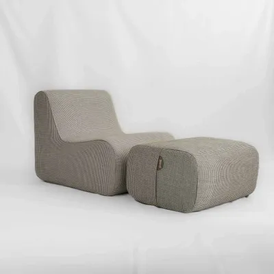 Poufs - Pouf modulable COCOTTE (écru&noir) - MAISON JEUDI