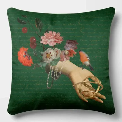 Linge - Rêves Baroques 7 - Housse Coussin Velours 45cm x 45cm - LAURE WELFLING - DJEBELI