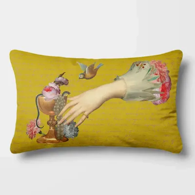 Linge - Rêves Baroques 8 - Housse Coussin Velours 30cm x 50cm - LAURE WELFLING - DJEBELI