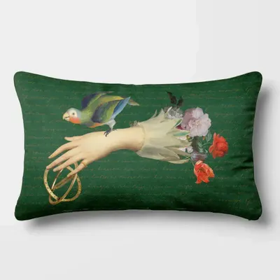 Linge - Rêves Baroques 11 - Housse Coussin Velours 30cm x 50cm - LAURE WELFLING - DJEBELI